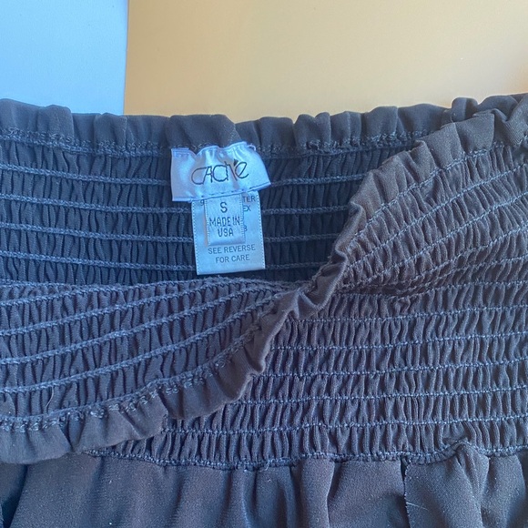 Cache Black Asymmetrical Women's Top - Picture 2 of 3